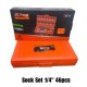 Kapusi K-9819 Kunci Sok 46 Pcs Shock Set 1/4 Inch Kapusi K-9819 Kunci Sok 46 Pcs Shock Set 1/4 Inch