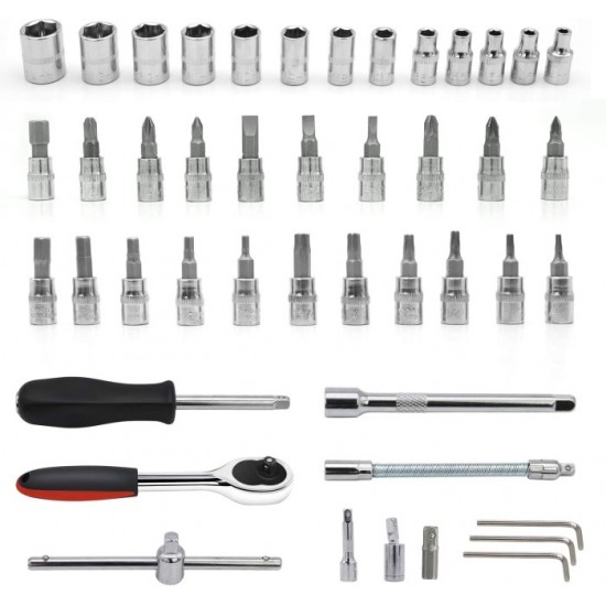 Kapusi K-9819 Kunci Sok 46 Pcs Shock Set 1/4 Inch Kapusi K-9819 Kunci Sok 46 Pcs Shock Set 1/4 Inch