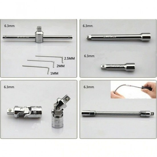 Kapusi K-9819 Kunci Sok 46 Pcs Shock Set 1/4 Inch Kapusi K-9819 Kunci Sok 46 Pcs Shock Set 1/4 Inch