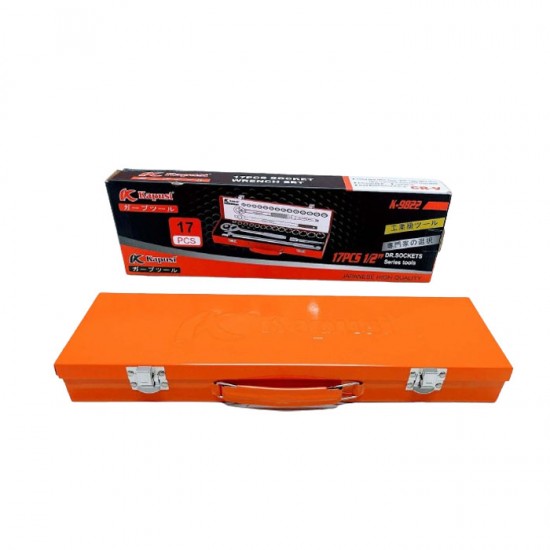 Kapusi K-9822 Kunci Sok 17 Pcs Shock Socket Wrench Set 1/2 Inch Kapusi K-9822 Kunci Sok 17 Pcs Shock Socket Wrench Set 1/2 Inch