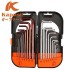 Kapusi K-0420 Kunci L isi 18 Pcs Hex Key Set Bintang Ballpoint