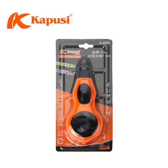 Kapusi K-2563 Sipatan Benang Tukang 15 Meter Carpenter Ink Marker Kapusi K-2563 Sipatan Benang Tukang 15 Meter Carpenter Ink Marker
