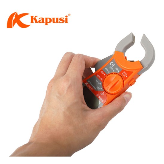 Kapusi K-9186 Tang Ampere Kecil Digital Clamp Multimeter Kapusi K-9186 Tang Ampere Kecil Digital Clamp Multimeter