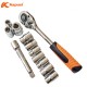 Kapusi K-9811 Socket Set 12 Pcs 0.5 Inch Kunci Sok Shock Chrome Vanadium Kapusi K-9811 Socket Set 12 Pcs 0.5 Inch Kunci Sok Shock Chrome Vanadium