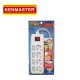 Kenmaster DX404 Stop Kontak 4 lobang F1-44 Dengan Proteksi Overheat Kenmaster DX404 Stop Kontak 4 lobang F1-44 Dengan Proteksi Overheat