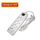 Kenmaster DX404 Stop Kontak 4 lobang F1-44 Dengan Proteksi Overheat Kenmaster DX404 Stop Kontak 4 lobang F1-44 Dengan Proteksi Overheat