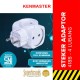 Kenmaster 418B Steker 4 Colokan Plug Adaptor