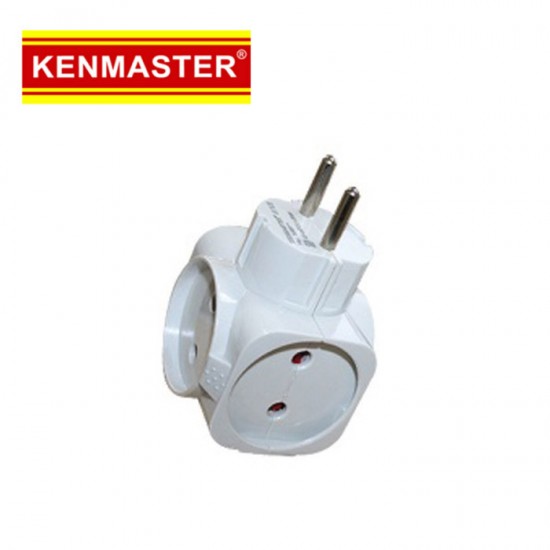 Kenmaster 418B Steker 4 Colokan Plug Adaptor