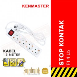 Kenmaster F1 Stop Kontak 4 Lubang Switch