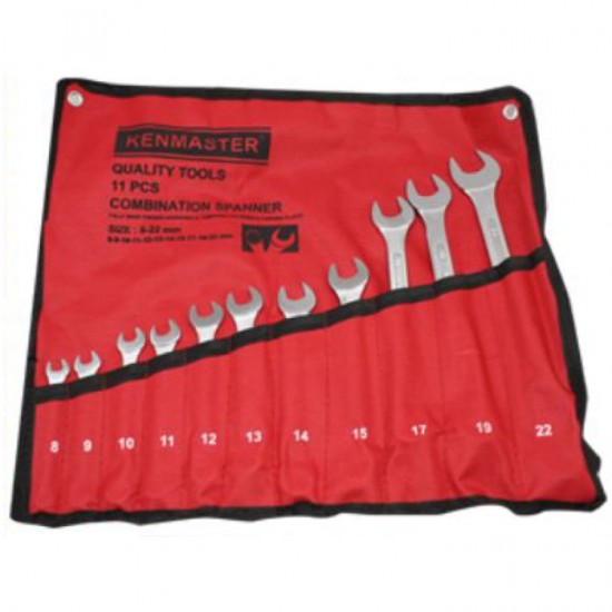 Kenmaster Kunci Ring Pas 11pcs 8-22mm Kenmaster Kunci Ring Pas 11pcs 8-22mm