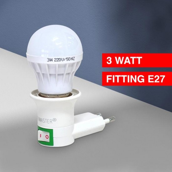 Kenmaster Lampu Tidur Dim Night 3W LED Kenmaster Lampu Tidur Dim Night 3W LED