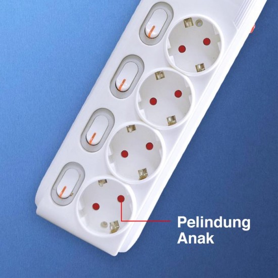 Kenmaster F1-66 DX604 Stop Kontak 6 Lubang On Off Kenmaster F1-66 DX604 Stop Kontak 6 Lubang On Off
