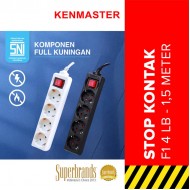 Kenmaster F1 Stop Kontak 4 Lubang Switch Kenmaster F1 Stop Kontak 4 Lubang Switch
