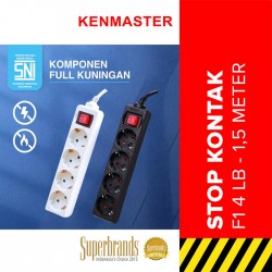 Kenmaster F1 Stop Kontak 4 Lubang Switch