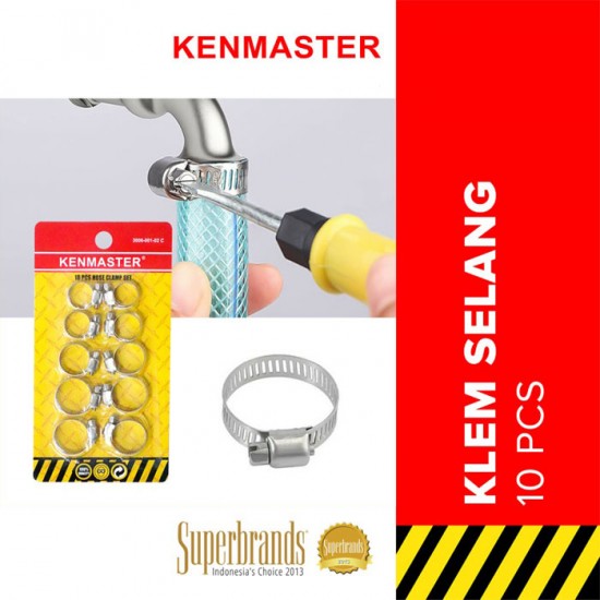 Kenmaster Klem Selang Set Hose Clamp Ring Gas LPG 10 Pcs Kenmaster Klem Selang Set Hose Clamp Ring Gas LPG 10 Pcs
