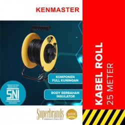 Kenmaster Kabel Roll 25 Meter 3 x1mm - Kabel Rol SNI 4 Lubang 25M