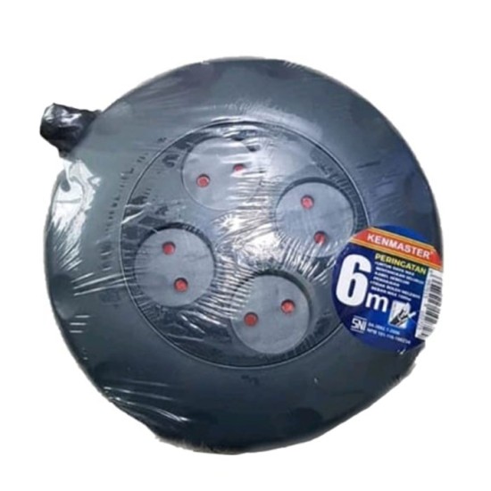Kenmaster Kabel Roll 6 Meter - Kabel Rol 4 Lubang 6M Kenmaster Kabel Roll 6 Meter - Kabel Rol 4 Lubang 6M