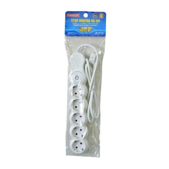 Kenmaster KC-05 Stop Kontak 5 Lubang Sambungan Kabel Kenmaster KC-05 Stop Kontak 5 Lubang Sambungan Kabel