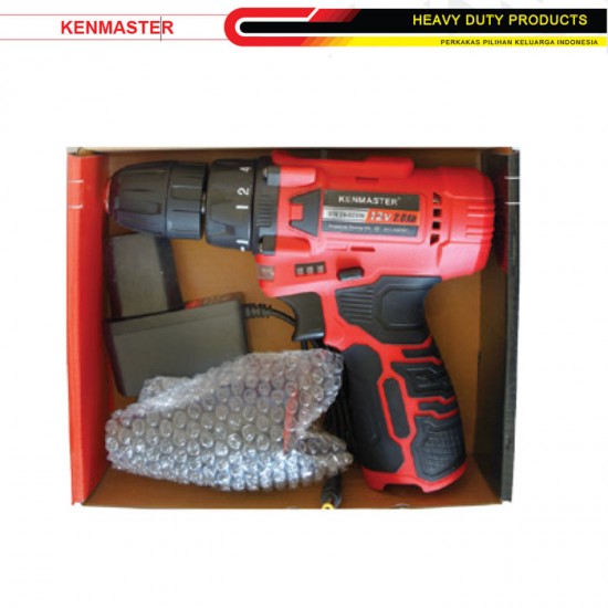 Kenmaster KM-220 Cordless Driver Drill 10mm Bor Tanpa Kabel 12V Kenmaster KM-220 Cordless Driver Drill 10mm Bor Tanpa Kabel 12V