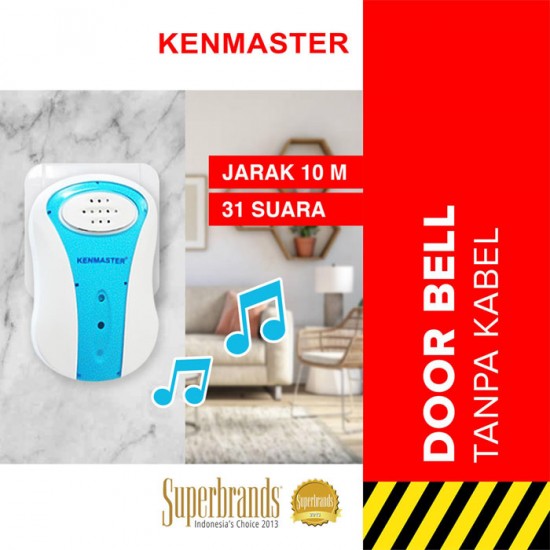 Kenmaster KM008 Door Bell Wireless With Lamp - Bel Pintu Dengan Lampu Kenmaster KM008 Door Bell Wireless With Lamp - Bel Pintu Dengan Lampu