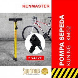 Kenmaster KM-02 Hand Pump Yellow Tube - Pompa Ban Tabung Manual