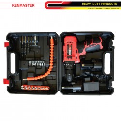 Kenmaster KM-220 + ACC Cordless Driver Drill 10mm Box Bor Tanpa Kabel Koper 12V Kenmaster KM-220 + ACC Cordless Driver Drill 10mm Box Bor Tanpa Kabel Koper 12V