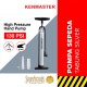 Kenmaster KM-4932 Pompa Sepeda Tabung Silver
