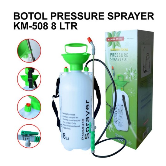 Kenmaster KM-508 Bottle Pressure Sprayer 8L Botol Semprotan Tekanan 8 Liter Kenmaster KM-508 Bottle Pressure Sprayer 8L Botol Semprotan Tekanan 8 Liter