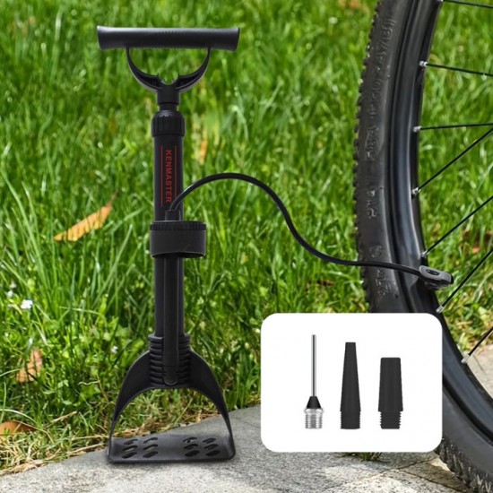 Kenmaster KM-5237B Pompa Sepeda Tabung Hitam Meteran Pijakan Kaki Kenmaster KM-5237B Pompa Sepeda Tabung Hitam Meteran Pijakan Kaki