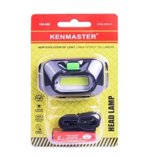 Kenmaster KM-888 Head Lamp LED 3 Mode Senter Kepala Kenmaster KM-888 Head Lamp LED 3 Mode Senter Kepala