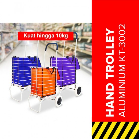 Kent KT-3002 Folded Trolley - Troli Belanja Lipat Aluminium Kent KT-3002 Folded Trolley - Troli Belanja Lipat Aluminium