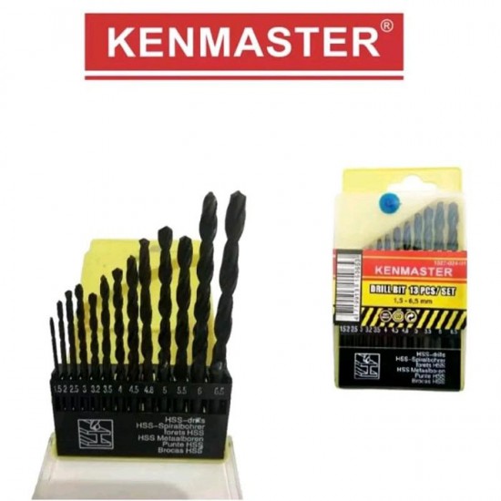 Kenmaster Mata Bor Kayu Drill Bit 13 Pcs