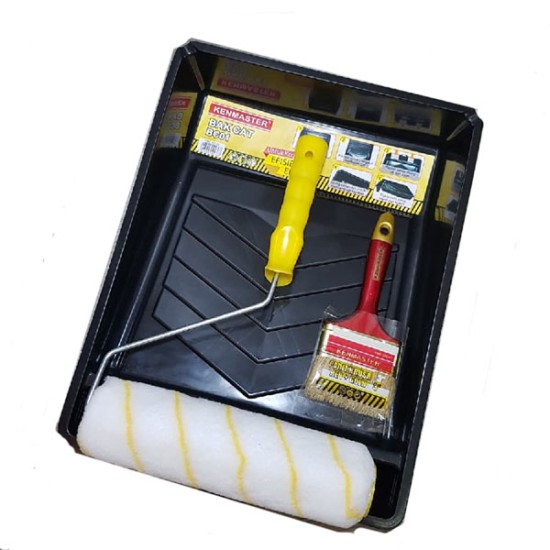 Paket 3 in 1 Kenmaster Bak Cat Kuas 3 Inch dan Xander Kuas Roll Paket 3 in 1 Kenmaster Bak Cat Kuas 3 Inch dan Xander Kuas Roll