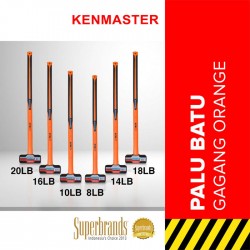 Kenmaster Palu Batu 2-20 LBS Gagang Orange Fiber Sledge Stoning Hammer