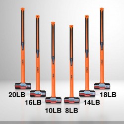 Kenmaster Palu Batu 2-20 LBS Gagang Orange Fiber Sledge Stoning Hammer