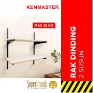 Kenmaster Rak Dinding 2 Susun Besi - Selving Bracket