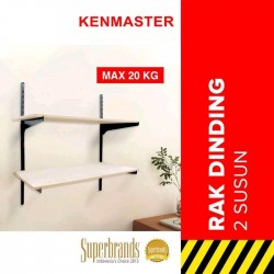Kenmaster Rak Dinding 2 Susun Besi - Selving Bracket