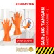 Kenmaster Sarung Tangan Karet Orange Flock Lining House Latex Glove Kenmaster Sarung Tangan Karet Orange Flock Lining House Latex Glove
