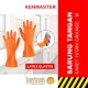 Kenmaster Sarung Tangan Karet Orange Flock Lining House Latex Glove Kenmaster Sarung Tangan Karet Orange Flock Lining House Latex Glove