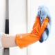 Kenmaster Sarung Tangan Karet Orange Flock Lining House Latex Glove Kenmaster Sarung Tangan Karet Orange Flock Lining House Latex Glove