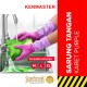 Kenmaster Sarung Tangan Karet Ungu 1 Pasang Hand Gloves Latex Rubber Reusable Purple