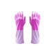 Kenmaster Sarung Tangan Karet Ungu 1 Pasang Hand Gloves Latex Rubber Reusable Purple