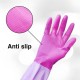 Kenmaster Sarung Tangan Karet Ungu 1 Pasang Hand Gloves Latex Rubber Reusable Purple