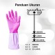 Kenmaster Sarung Tangan Karet Ungu 1 Pasang Hand Gloves Latex Rubber Reusable Purple