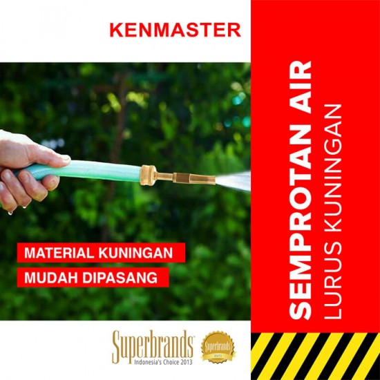 Kenmaster KM-003 Semprotan Air Lurus Kuningan Brass Nozzle