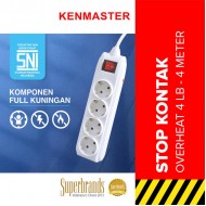 Kenmaster Stop Kontak 4 Lubang 4 Meter