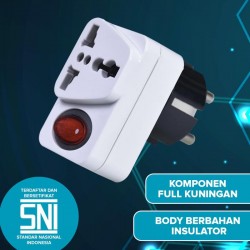 Kenmaster XX-508C WA-II-9S Steker On Off untuk 2 atau 3 Kaki