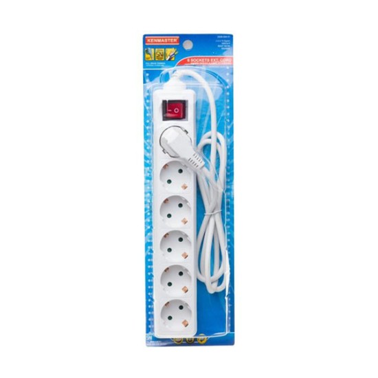 Kenmaster Stop Kontak 6 Lubang F1 Master Switch Kenmaster Stop Kontak 6 Lubang F1 Master Switch