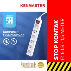 Kenmaster Stop Kontak 6 Lubang F1 Master Switch