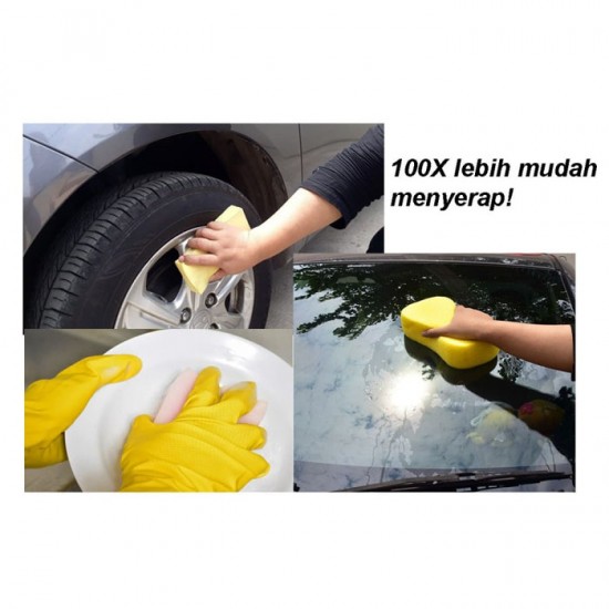 Kent Super Jumbo Car Sponge Shrink - Busa Spons Pembersih Mobil Kent Super Jumbo Car Sponge Shrink - Busa Spons Pembersih Mobil